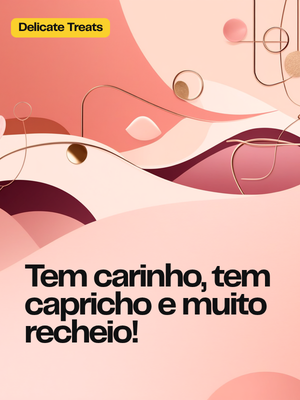 Post editável com frase e padrão moderno